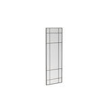 Lake Stor spegel Black, 3 x 180 x 90