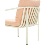Bendt Fåtölj Pearl White/Teddy Orange