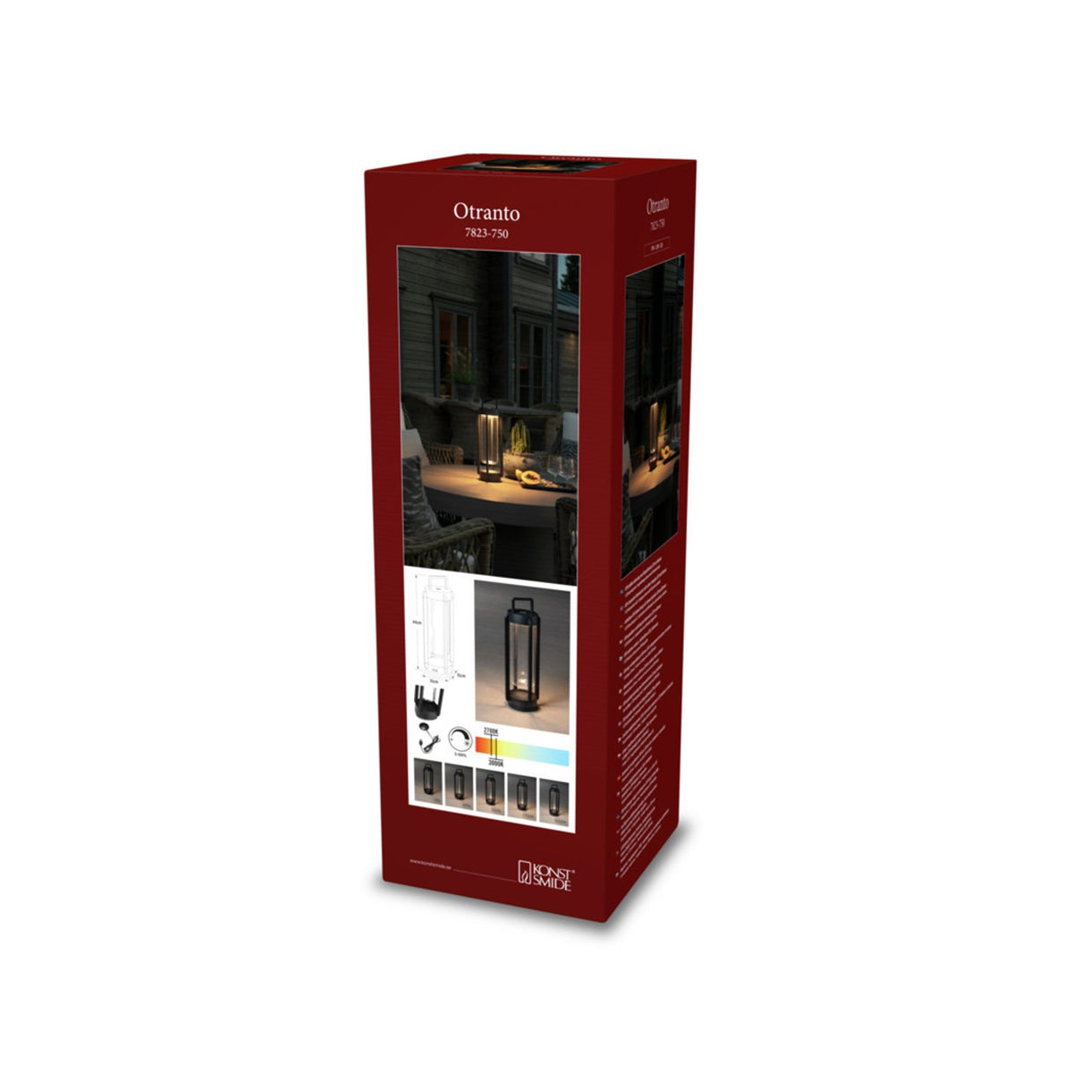 Otranto USB Svart Dimbar Lanterna