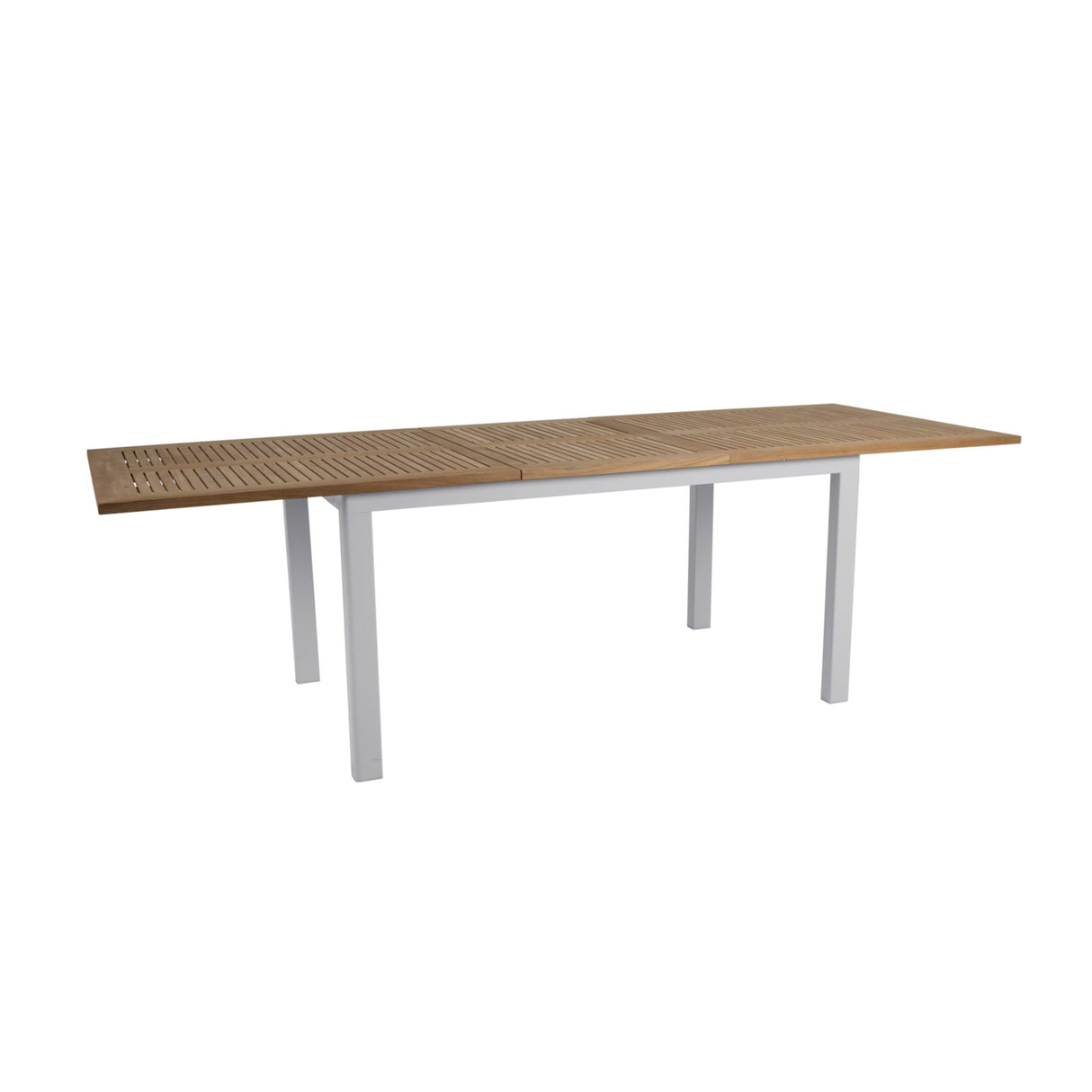 Lyon Utebord 252x92 cm Light Grey/ Teak