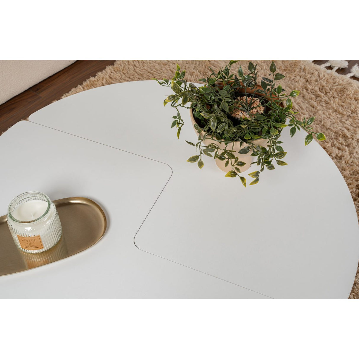 Salma Soffbord Naturlig vit