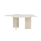 Flower Ovalt matbord Beige