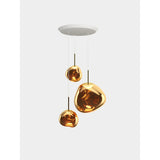 Melt Trio Round Pendelsystem LED Gold