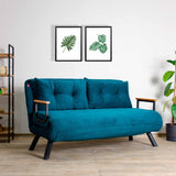 Apia 2-sits (25 x 134 x 121 cm) 2-sits bäddsoffa Petrolgrön
