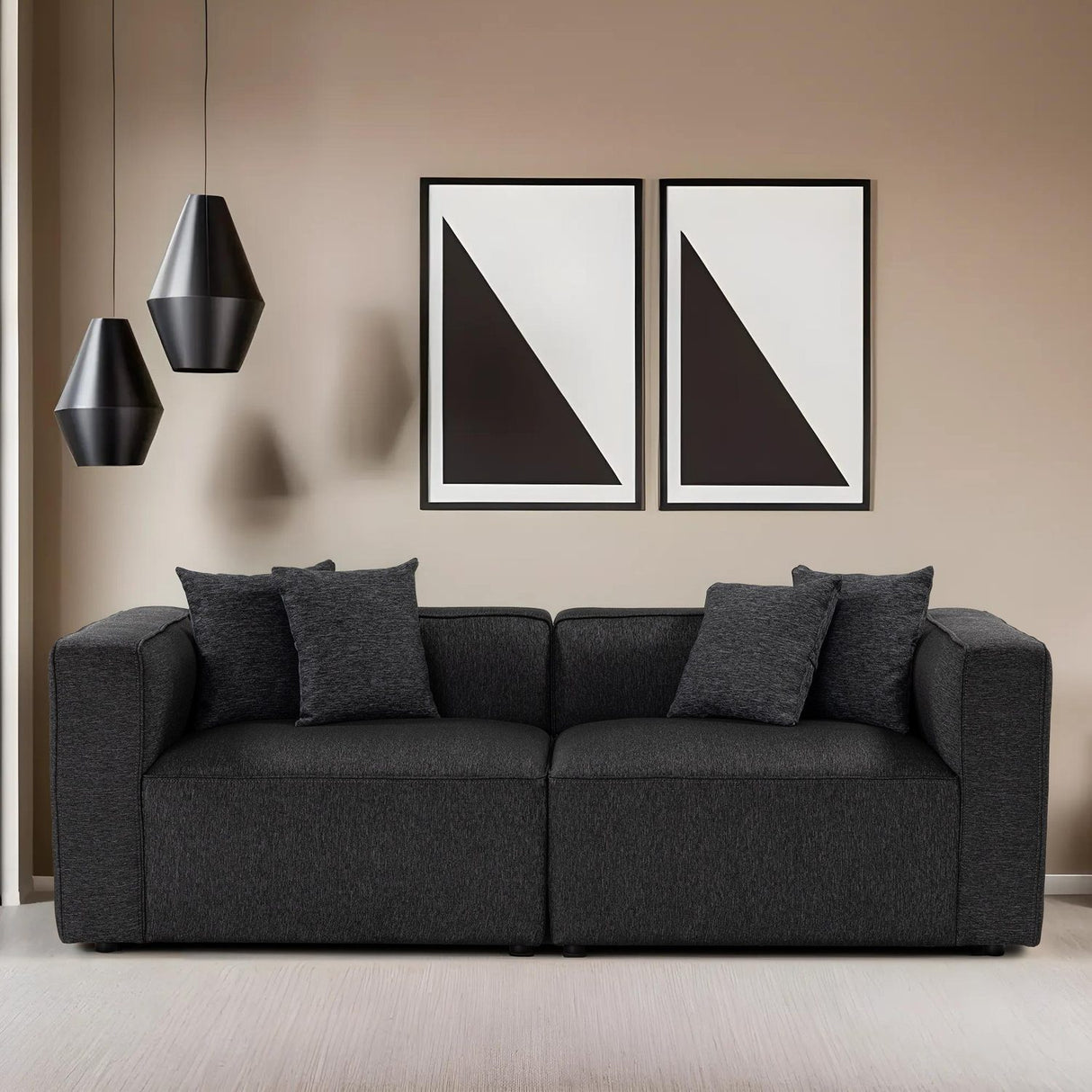 Nicosia XL 2 Seat (220 x 69 x 90 cm) 2-sitssoffa Antracit