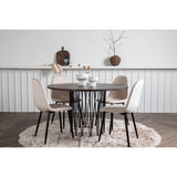 Stone, Polar Rund matgrupp Beige, Svart, Svart, Mocka, ⌀120