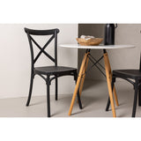 Danburi, Crosett Rund matgrupp Svart, Vit, ⌀60