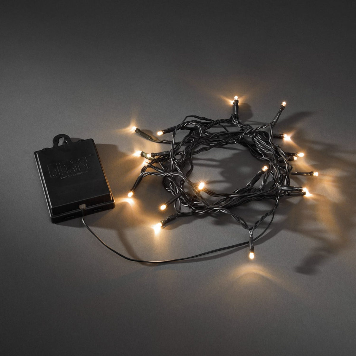 40 LED Multifunktion/timer 6h Ljusslinga Ute Amber/Svart Kabel