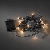 40 LED Multifunktion/timer 6h Ljusslinga Ute Amber/Svart Kabel