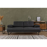Kingston (199 x 99 x 83 cm) 2-sits bäddsoffa Antracit