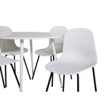 Plaza, Arctic Rund matgrupp Svart,Vitt, Vit, ⌀100