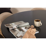 Copenhagen, Velvet Rund matgrupp Beige,Svart, Svart, ⌀140