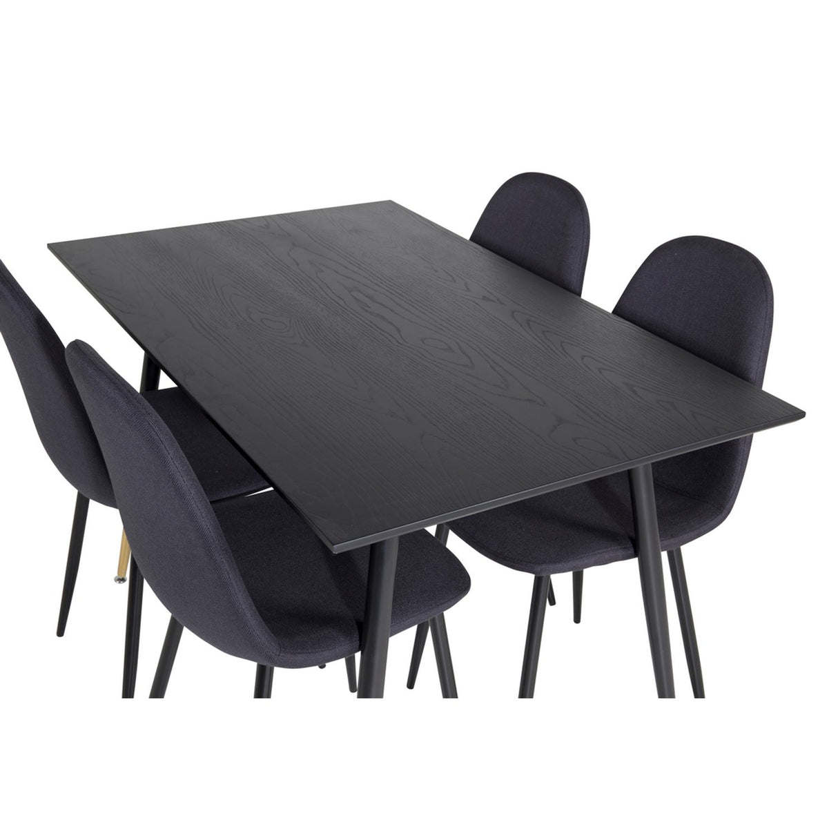 Dipp, Polar Rund matgrupp Svart, Svart,Guld, 120 x 85