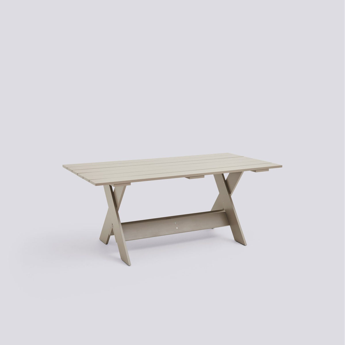 Crate L180 × B89,5 × H74,5 cm Matbord London fog – massiv furu med vattenbaserad lack