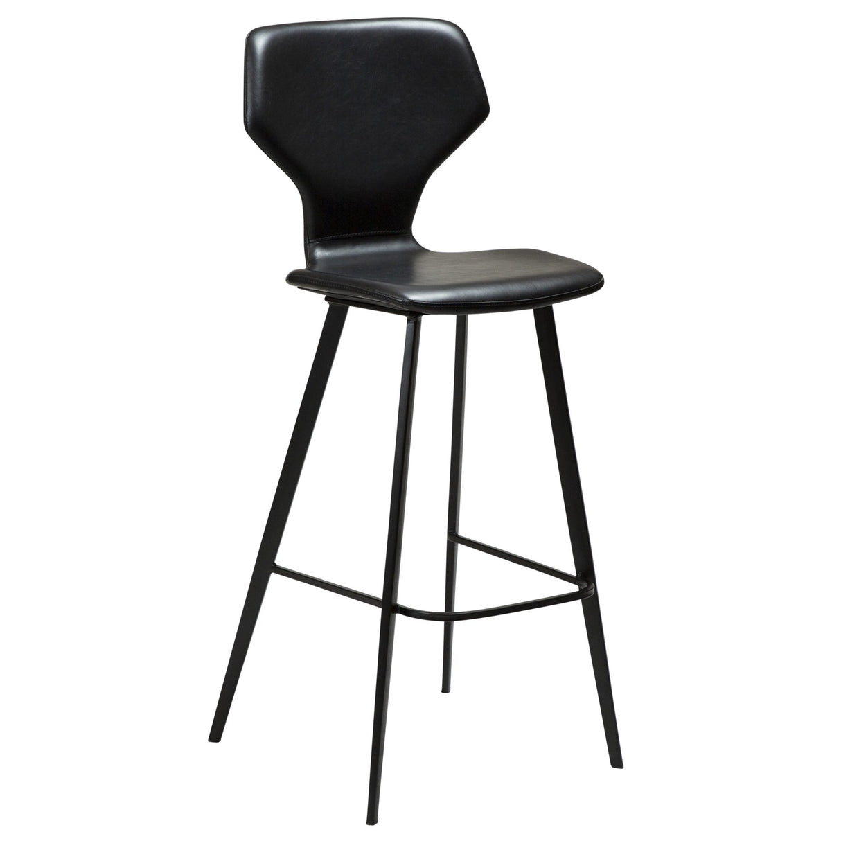 S.I.T Barstol Vintage Black Art.Leather 80 cm