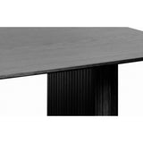 Accento 100x190 cm Oval Matbord Svart