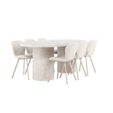 Narvik, Lilja Oval matgrupp Beige, Beige, 200 x 100