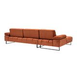 Windhoek Small (178 x 100 x 155 cm) Orange Hörnsoffa Vänster