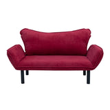 Chatto (150 x 75 x 70 cm) 2-sits bäddsoffa Vinröd
