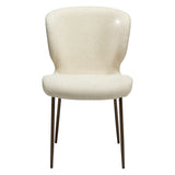 Glory Stol Frosted Almond, Antique Brass