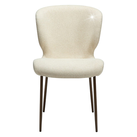 Glory Stol Frosted Almond, Antique Brass