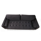 Rom (215 x 90 x 70 cm) 3-sitssoffa Svart ek