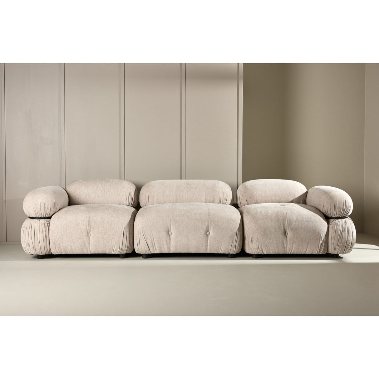 Mika Soffmodul Beige, Vänster Hörndel, Svart