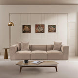 Samarkand 3 (270 x 65 x 95 cm) 3-sitssoffa Cappuccino
