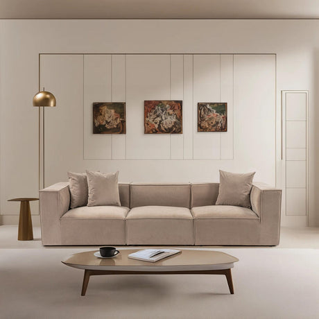 Samarkand 3 (270 x 65 x 95 cm) 3-sitssoffa Cappuccino