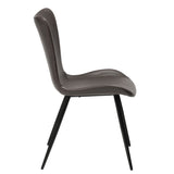 Medusa Stol Vintage Grey Art.Leather, Black