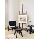 Slab Loungefåtölj Black Leather Black
