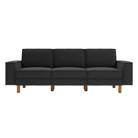 Tucson Extra (238 x 89 x 87 cm) 3-sitssoffa Nattgrå valnöt