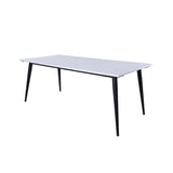 Jimmy Rektangulärt matbord Svart,vit, HPL, 195 x 90