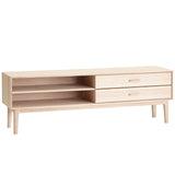 Ben till TV-bänk Nr.700 183 cm Vitoljad Ek