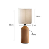 Quito (H 35 cm) Creme Bordslampa