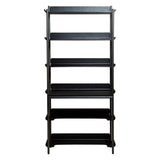 Friyay set om 6 med skrivbord Hylla Black Ash