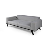 Maputo 3-sits (222 x 92 x 77 cm) 3-sits bäddsoffa Ljusgrå
