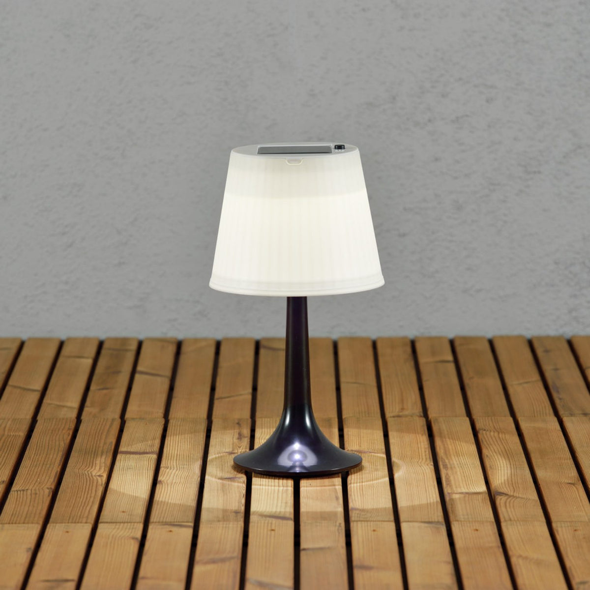 Assisi Solcell LED Bordslampa Ute Svart