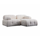 Lilongwe 2 (190-160 x 95 x 75 cm) Hörnsoffa Vit
