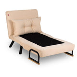 Freetown Single (26 x 120 x 60 cm) 1-sits bäddsoffa Creme