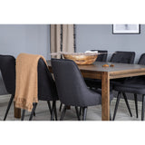 Slider, Velvet Deluxe Rektangulär matgrupp Svart, Natur, 170 x 95