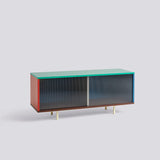 Colour Cabinet med glasdörrar 120 × 39 × 51 cm Skåp Multi