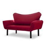 Chatto (150 x 75 x 70 cm) 2-sits bäddsoffa Vinröd