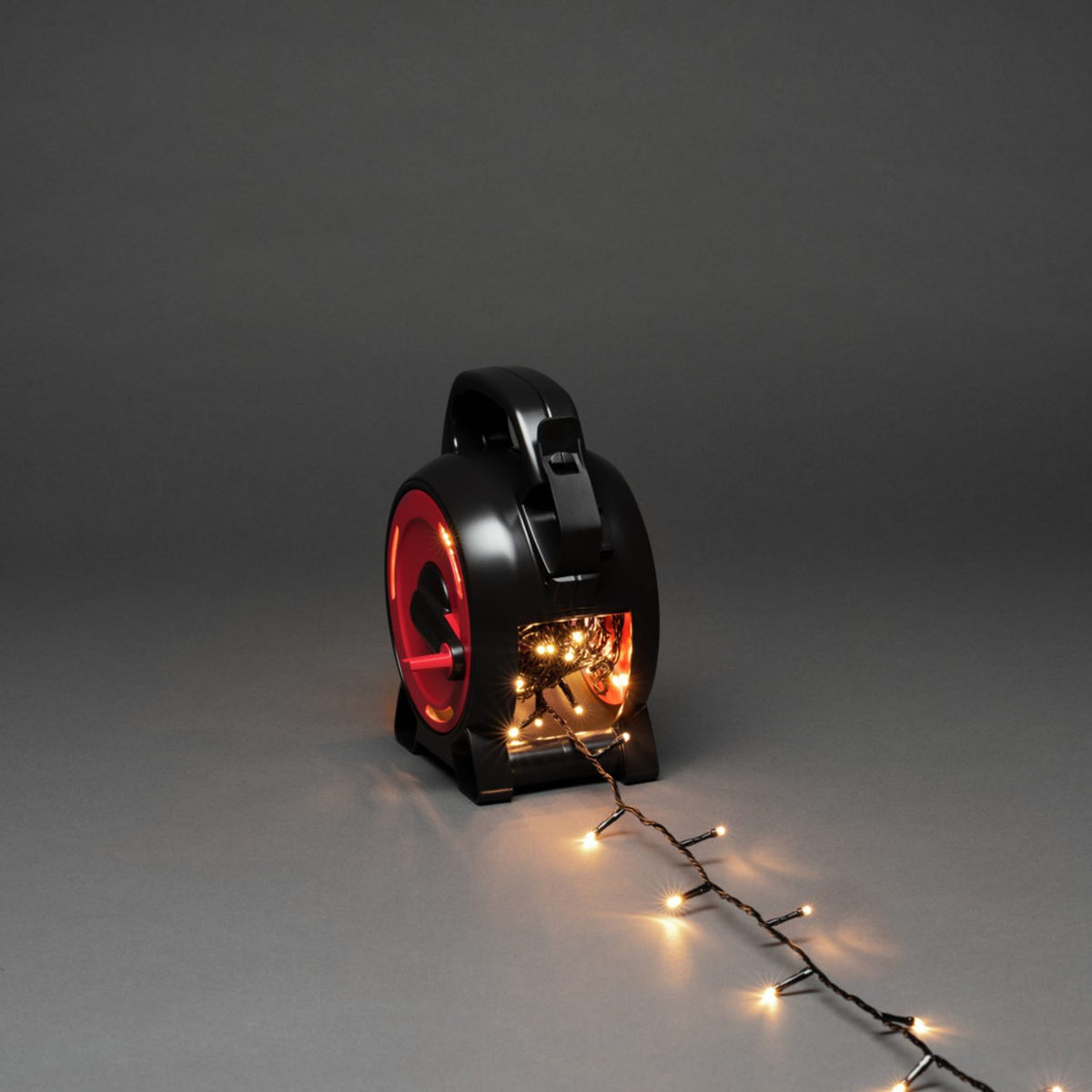 med Sladdvinda LED Svart Soft-cable Ljusslinga Ute 10.43m, Varmvit