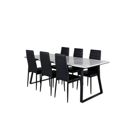 Estelle, Slim Rektangulär matgrupp