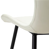 Medusa Stol Bone White Art.Leather, Black