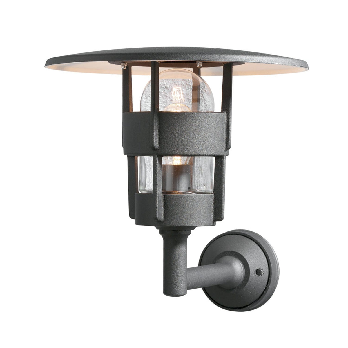 Freja E27 Mattsvart 40 cm Vägglampa Ute