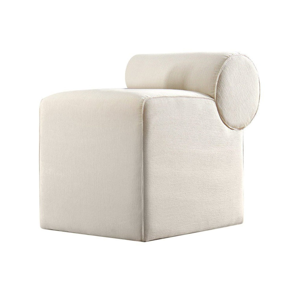 Linburg Puff (53 x 49 x 53 cm) Creme Sittpuff