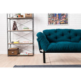 Helsingfors (155 x 85 x 70 cm) 2-sits bäddsoffa Petrolblå