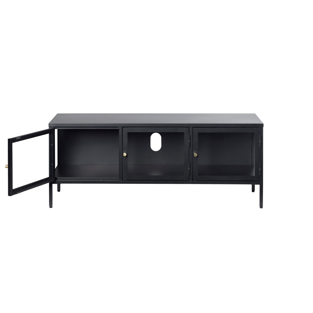 Milano Mediabänk 132 cm svart